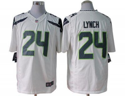 Jerseys Factory Cheap Nike Seahawks #24 Marshawn Lynch White Men