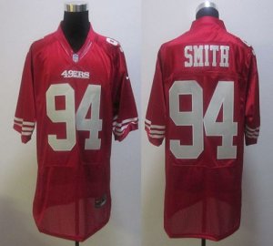 Jerseys Factory Cheap Nike 49ers #94 Justin Smith Red Stitched N