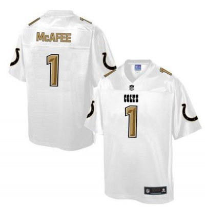 Jerseys Factory Cheap Nike Colts #1 Pat McAfee White Men's NFL P