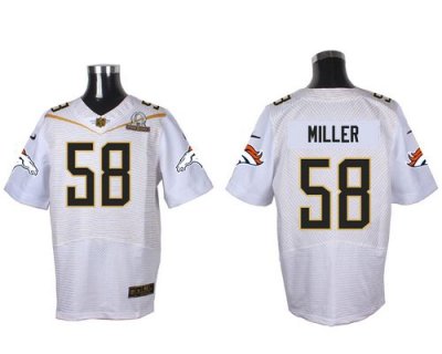 Jerseys Factory Cheap Nike Broncos #58 Von Miller White 2016 Pro