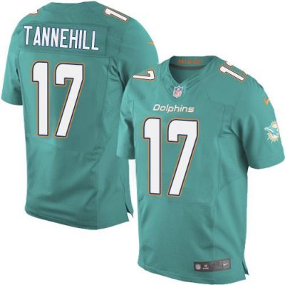 Jerseys Factory Cheap Nike Dolphins #17 Ryan Tannehill Aqua Gree