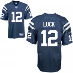Jerseys Factory Cheap Colts #12 Andrew Luck Blue Stitched NFL Je