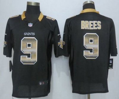 Jerseys Factory Cheap Nike Saints #9 Drew Brees Black Team Color