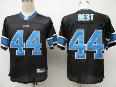 Jerseys Factory Cheap Lions #44 Jahvid Best Black Stitched NFL J