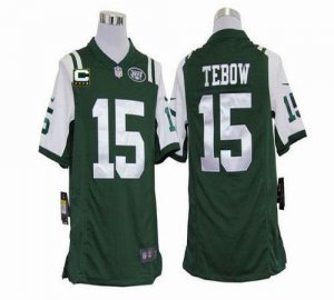 Jerseys Factory Cheap Nike Jets #15 Tim Tebow Green Team Color W