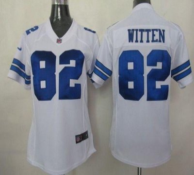 Jerseys Factory Cheap Nike Cowboys #82 Jason Witten White Women'