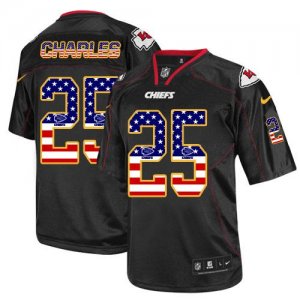 Jerseys Factory Cheap Nike Chiefs #25 Jamaal Charles Black Men's