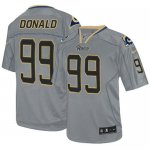 Jerseys Factory Cheap Nike Rams #99 Aaron Donald Lights Out Grey