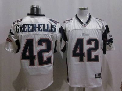 Jerseys Factory Cheap Patriots #42 Green-Ellis White Stitched NF