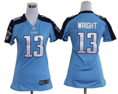 Jerseys Factory Cheap Nike Titans #13 Kendall Wright Light Blue