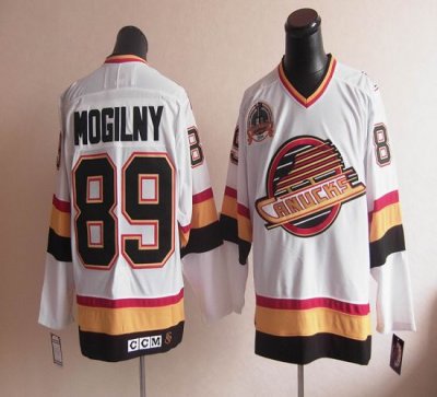Jerseys Factory Cheap Canucks #89 Alexander Mogilny Embroidered