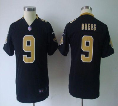 Jerseys Factory Cheap Nike Saints #9 Drew Brees Black Team Color