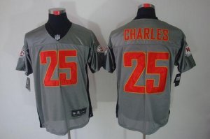 Jerseys Factory Cheap Nike Chiefs #25 Jamaal Charles Grey Shadow