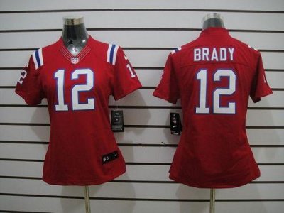 Jerseys Factory Cheap Nike Patriots #12 Tom Brady Red Alternate