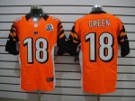 Jerseys Factory Cheap Nike Bengals #18 A.J. Green Orange Alterna