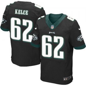 Jerseys Factory Cheap Nike Eagles #62 Jason Kelce Black Alternat