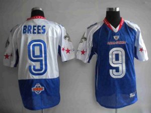 Jerseys Factory Cheap Saints #9 Drew Brees 2010 Blue Pro Bowl St