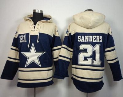 Jerseys Factory Cheap Nike Cowboys #21 Deion Sanders Navy Blue S