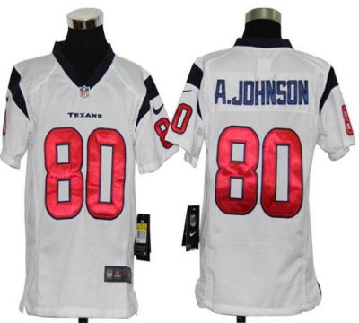 Jerseys Factory Cheap Nike Texans #80 Andre Johnson White Youth
