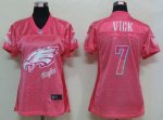 Jerseys Factory Cheap Nike Eagles #7 Michael Vick Pink Women's F