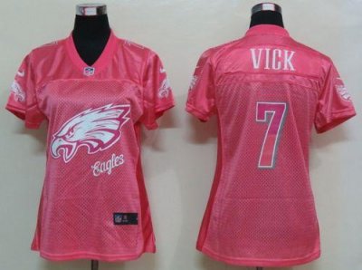 Jerseys Factory Cheap Nike Eagles #7 Michael Vick Pink Women's F