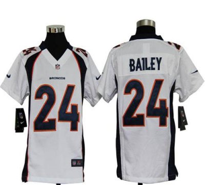 Jerseys Factory Cheap Nike Broncos #24 Champ Bailey White Youth