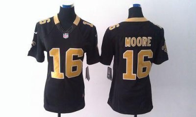 Jerseys Factory Cheap Nike Saints #16 Lance Moore Black Team Col