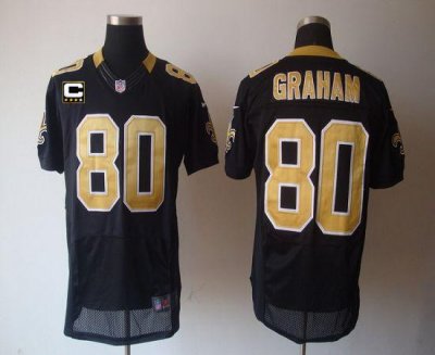 Jerseys Factory Cheap Nike Saints #80 Jimmy Graham Black Team Co