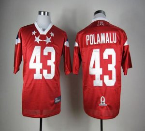 Jerseys Factory Cheap Steelers #43 Troy Polamalu Red 2012 Pro Bo