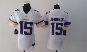 Jerseys Factory Cheap Nike Vikings #15 Greg Jennings White Women