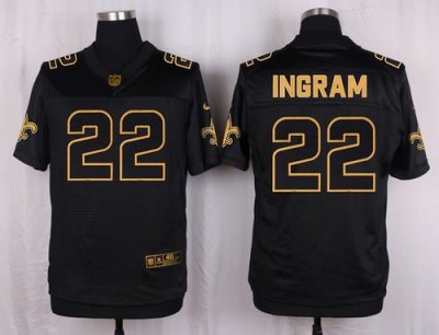 Jerseys Factory Cheap Nike Saints #22 Mark Ingram Black Men's St