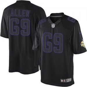 Jerseys Factory Cheap Nike Vikings #69 Jared Allen Black Men's E