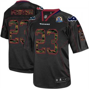 Jerseys Factory Cheap Nike Texans #23 Arian Foster Black With Ha