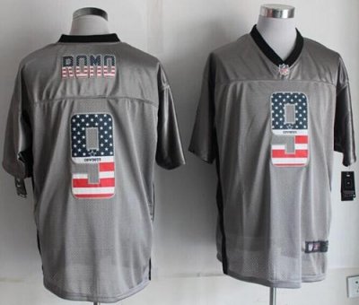 Jerseys Factory Cheap Nike Cowboys #9 Tony Romo Grey Men's Stitc