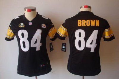 Jerseys Factory Cheap Nike Steelers #84 Antonio Brown Black Team