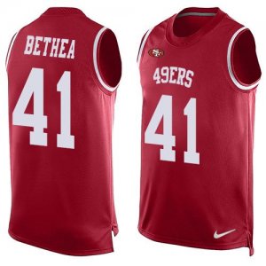 Jerseys Factory Cheap Nike 49ers #41 Antoine Bethea Red Team Col