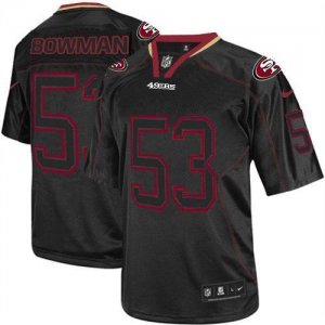 Jerseys Factory Cheap Nike 49ers #53 NaVorro Bowman Lights Out B