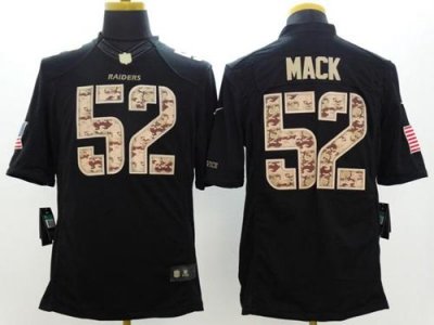 Jerseys Factory Cheap Nike Raiders #52 Khalil Mack Black Men's S