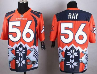 Jerseys Factory Cheap Nike Broncos #56 Shane Ray Orange Men's St