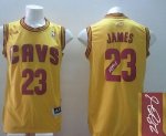 Jerseys Factory Cheap Revolution 30 Autographed Cavaliers #23 Le