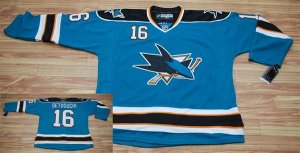 Jerseys Factory Cheap Sharks #16 Devin Setoguchi Embroidered Blu