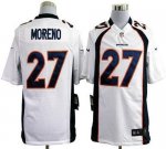 Jerseys Factory Cheap Nike Broncos #27 Knowshon Moreno White Men
