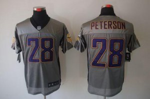 Jerseys Factory Cheap Nike Vikings #28 Adrian Peterson Grey Shad