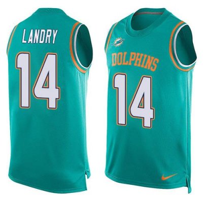 Jerseys Factory Cheap Nike Dolphins #14 Jarvis Landry Aqua Green