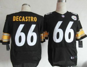 Jerseys Factory Cheap Nike Steelers #66 David DeCastro Black Tea
