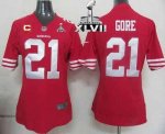 Jerseys Factory Cheap Nike 49ers #21 Frank Gore Red Team Color W