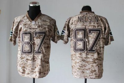 Jerseys Factory Cheap Nike Packers #87 Jordy Nelson Camo Men's E