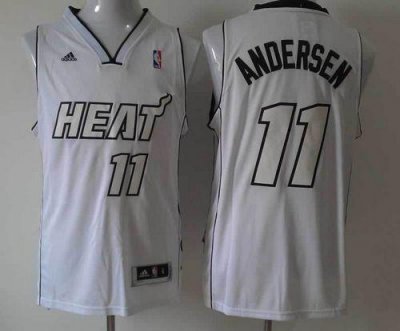 Jerseys Factory Cheap Heat #11 Chris Andersen White on White Sti