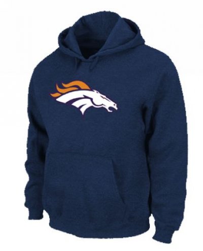 Jerseys Factory Cheap Denver Broncos Logo Pullover Hoodie Dark B