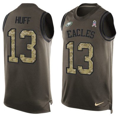 Jerseys Factory Cheap Nike Eagles #13 Josh Huff Green Men's Stit